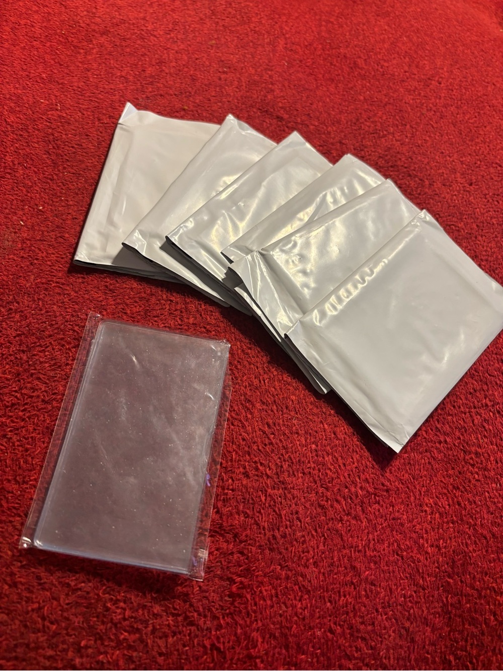 Business card Protector Sleeves or badge holders - Pack of 6 x6 . New .